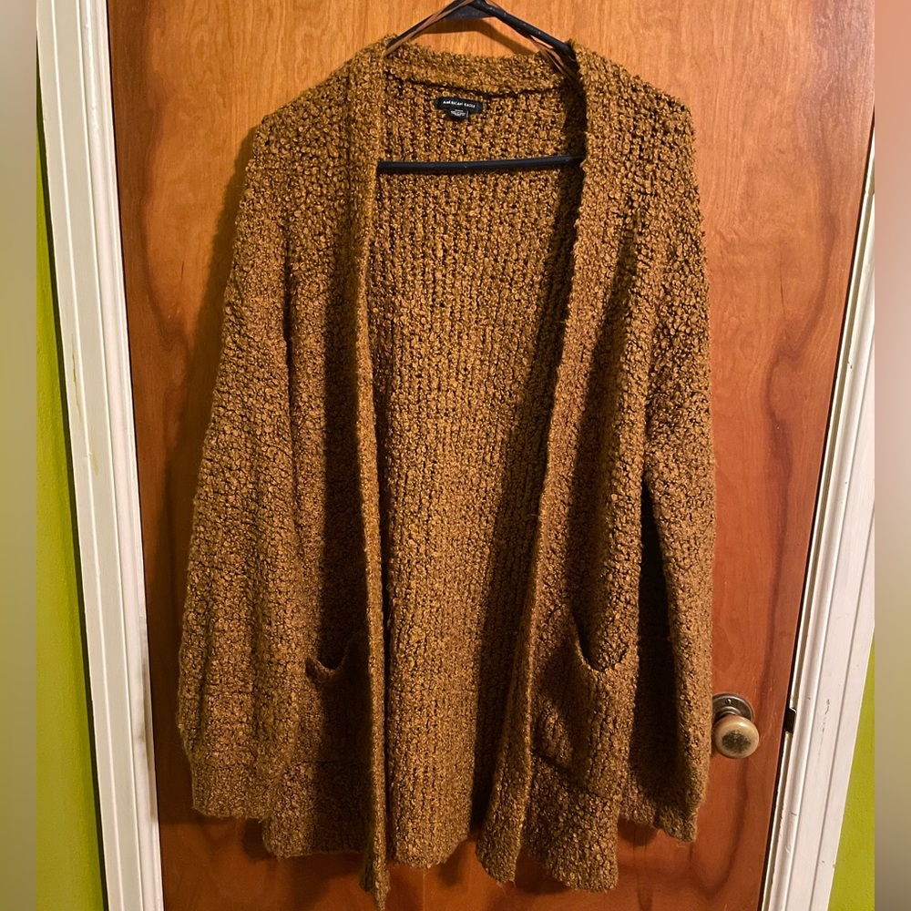 American Eagle cozy Boucle Open-front Cardigan